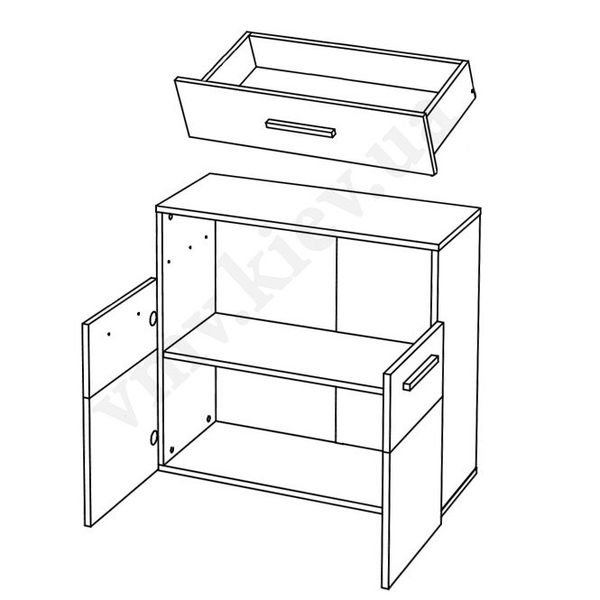 Тумба 2D1S СОЛО ВМВ / SOLO VMV дуб сонома фото